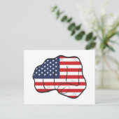 Carte Postale Drapeau américain (Debout devant)