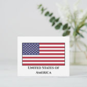 Carte Postale Drapeau américain (Debout devant)