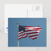 Carte postale drapeau américain (Devant / Derrière)