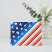 Carte Postale Drapeau américain (Debout devant)