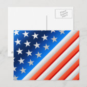 Carte Postale Drapeau américain (Devant / Derrière)