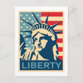 Carte Postale Drapeau Américain (Devant)