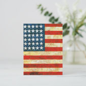 Carte Postale Drapeau américain (Debout devant)
