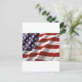 Carte Postale Drapeau américain (Debout devant)