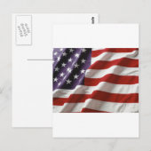 Carte Postale Drapeau américain (Devant / Derrière)