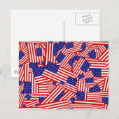 Carte Postale Drapeau américain (Devant / Derrière)