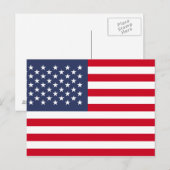 Carte Postale Drapeau américain (Devant / Derrière)