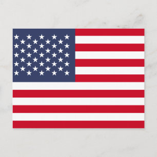 Carte Postale Drapeau américain