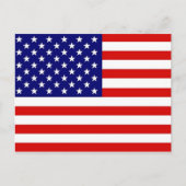Carte Postale Drapeau américain (Devant)