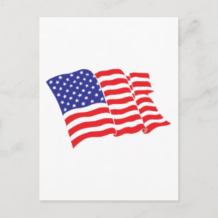 Carte Postale Drapeau américain