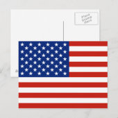 Carte Postale Drapeau américain (Devant / Derrière)