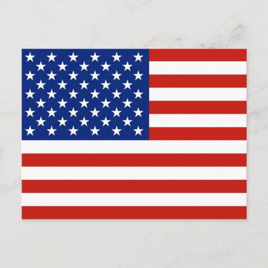 Carte Postale Drapeau américain (Devant)