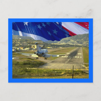 Carte Postale Drapeau américain