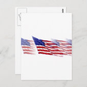 Carte Postale Drapeau américain (Devant / Derrière)