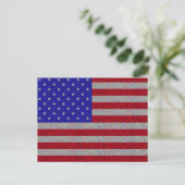 Carte Postale Drapeau américain (Debout devant)