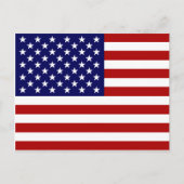 Carte Postale Drapeau américain (Devant)