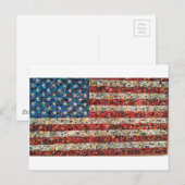 Carte Postale drapeau américain (Devant / Derrière)