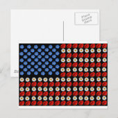 Carte Postale Drapeau américain (Devant / Derrière)