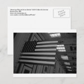 Carte Postale Drapeau américain à Union Station (Devant / Derrière)