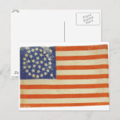 Carte Postale Drapeau américain avec 38 étoiles (Devant / Derrière)