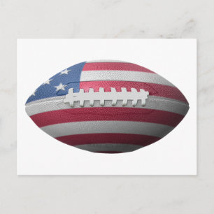 Carte Postale Drapeau américain de football