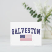 Carte Postale Drapeau américain de Galveston (Debout devant)