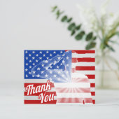 Carte Postale Drapeau américain de la fête des Anciens combattan (Debout devant)