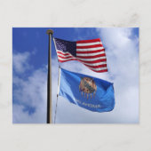 Carte Postale Drapeau américain de l'Oklahoma (Devant)