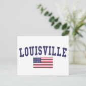 Carte Postale Drapeau américain de Louisville (Debout devant)