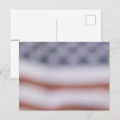 Carte Postale Drapeau américain des étoiles Abstraites (Devant / Derrière)