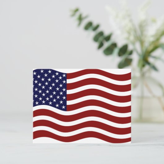 Carte Postale Drapeau américain du 4 juillet (Debout devant)