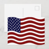 Carte Postale Drapeau américain du 4 juillet (Devant / Derrière)