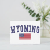 Carte Postale Drapeau américain du Wyoming (Debout devant)