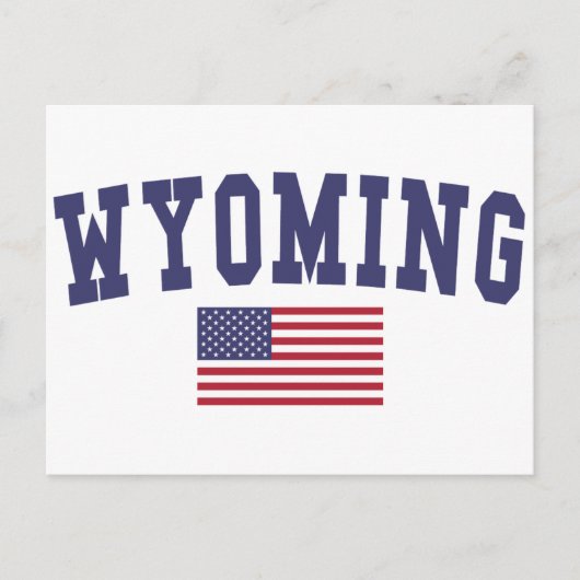 Carte Postale Drapeau américain du Wyoming (Devant)