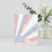 Carte Postale drapeau américain éclat de fierté (Debout devant)