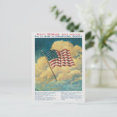 Carte Postale Drapeau américain esthétique (Debout devant)