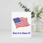 Carte Postale Drapeau américain/États-Unis (Debout devant)