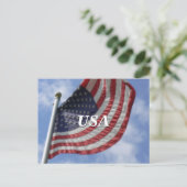 Carte Postale Drapeau américain Flying USA (Debout devant)