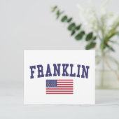 Carte Postale Drapeau américain Franklin TN (Debout devant)