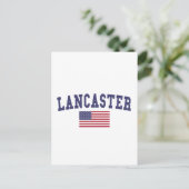 Carte Postale Drapeau américain Lancaster PA (Debout devant)