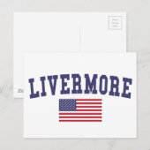 Carte Postale Drapeau américain Livermore (Devant / Derrière)