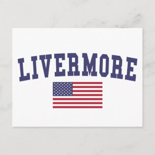Carte Postale Drapeau américain Livermore