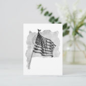 Carte Postale Drapeau américain Patriotic Vintage Art (Debout devant)