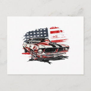 Carte Postale Drapeau Américain Patriotique
