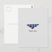 Carte Postale Drapeau américain plié simple conception des vétér (Devant / Derrière)