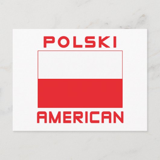 Carte Postale Drapeau américain Polski (Devant)