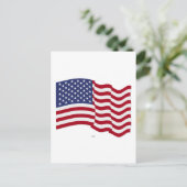 Carte Postale Drapeau Américain qui Flotte (Debout devant)