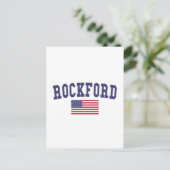 Carte Postale Drapeau américain Rockford (Debout devant)