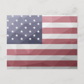 Carte Postale Drapeau américain Rouge Blanc Bleu Amérique Mesh g (Devant)