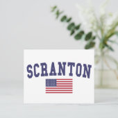 Carte Postale Drapeau américain Scranton (Debout devant)